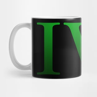 Green Roman Numeral 4 IV Mug